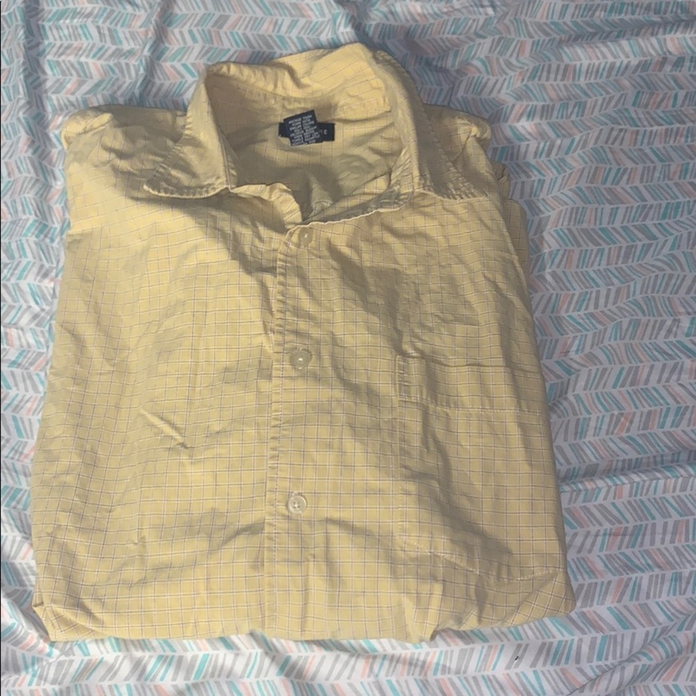 - Structure shortsleeved dress shirt
